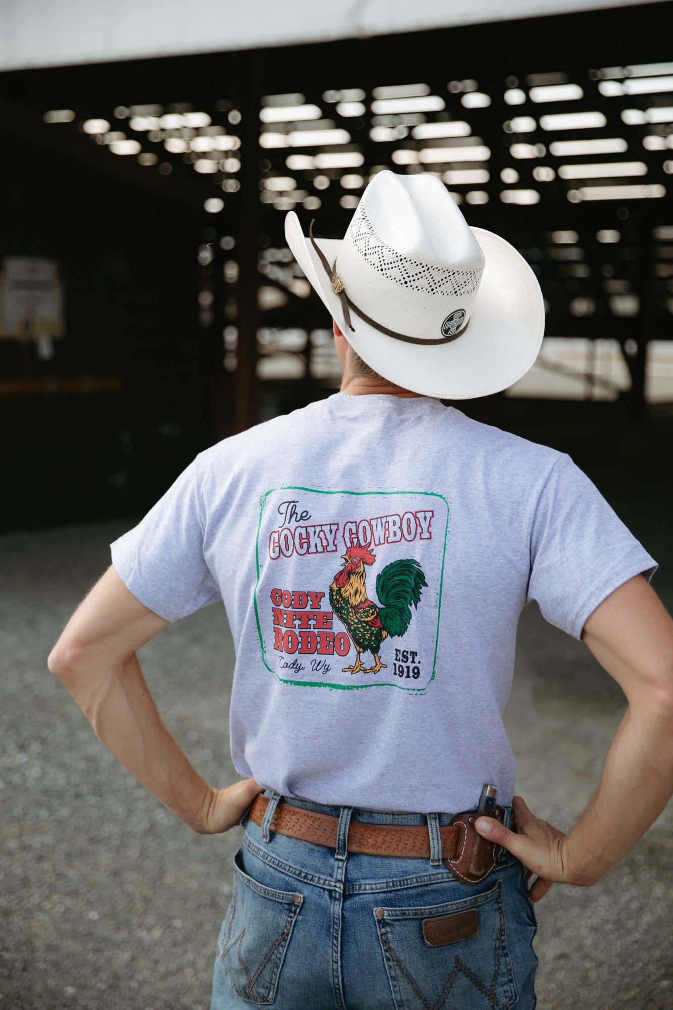 Grey Cocky Cowboy T-Shirt