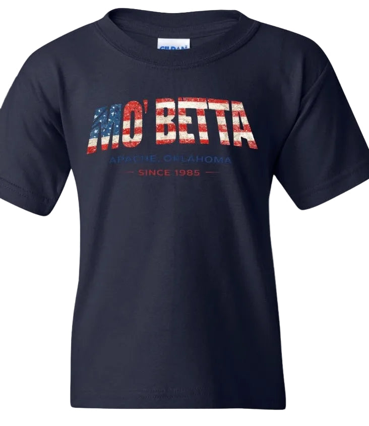 Youth Navy Mo Betta T-Shirt
