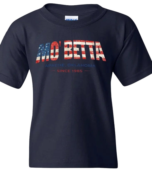 Youth Navy Mo Betta T-Shirt