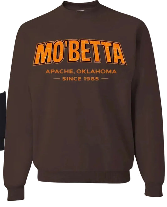Brown Mo Betta Logo Crewneck