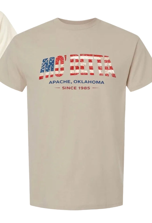 Red, White & Blue Mo Betta Logo T-Shirt