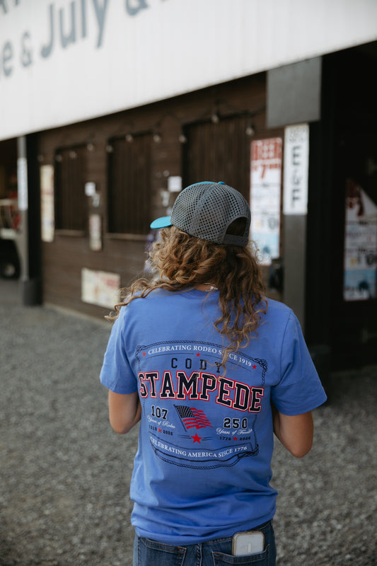 Cody Stampede Rodeo 250th T-Shirt