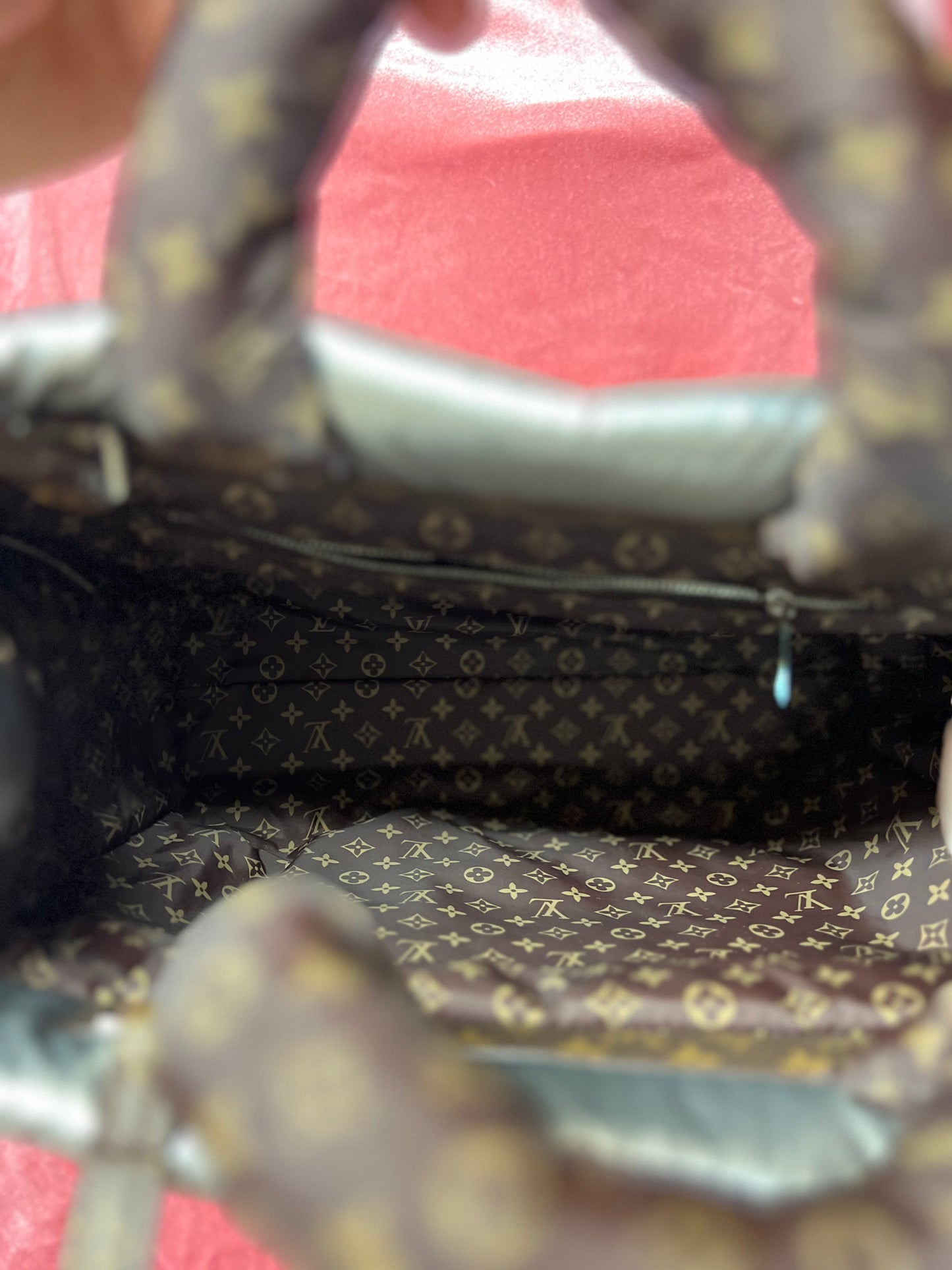 Silver Puffer Bag