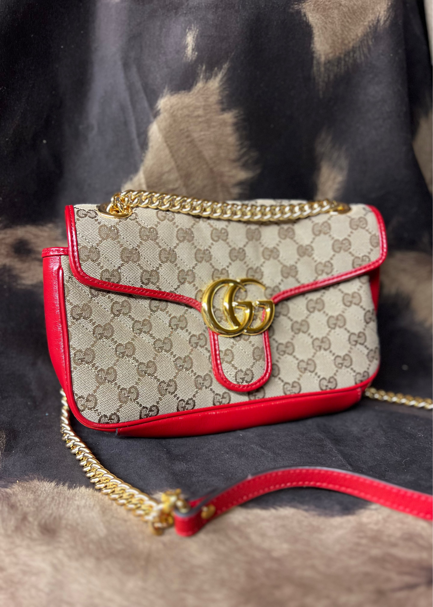 Brown & Red Purse