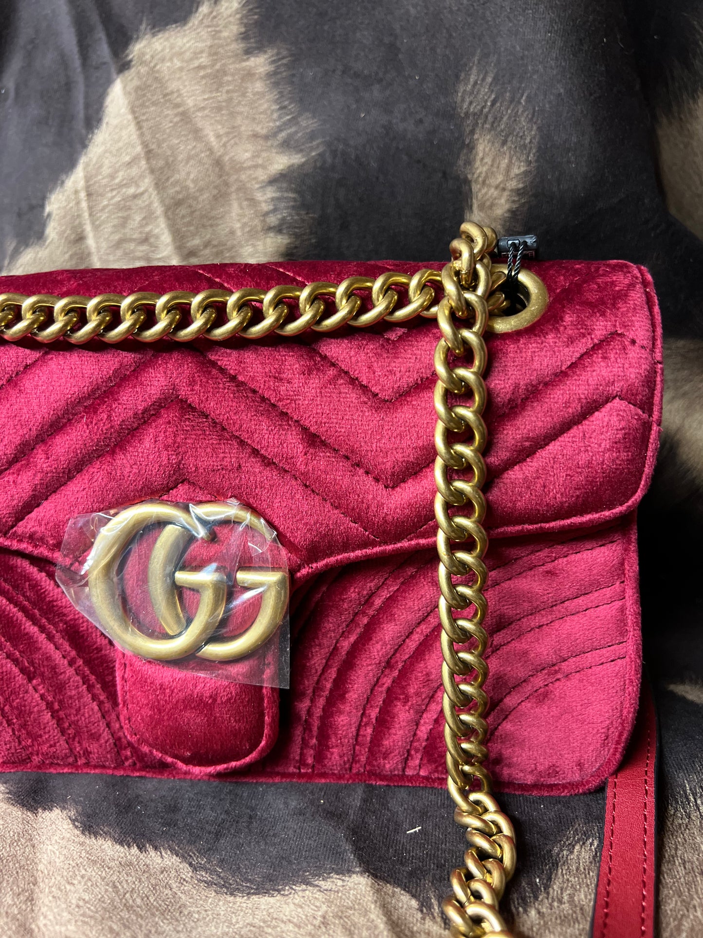 Wine Velvet Purse